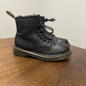 Dr. Martens Classic Black Lace Up Zip Up Boots Youth 1